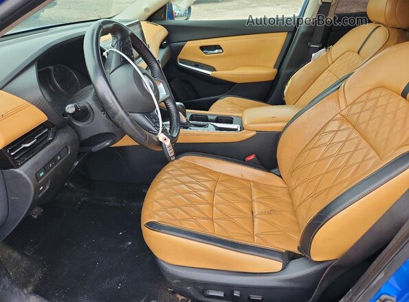 3N1AB8CV6LY234869 2020 NISSAN SENTRA Синий Вид салона спереди