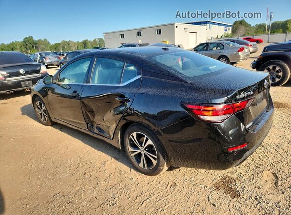 3N1AB8CV6MY312570 2021 NISSAN SENTRA Черный Задняя левая четверть