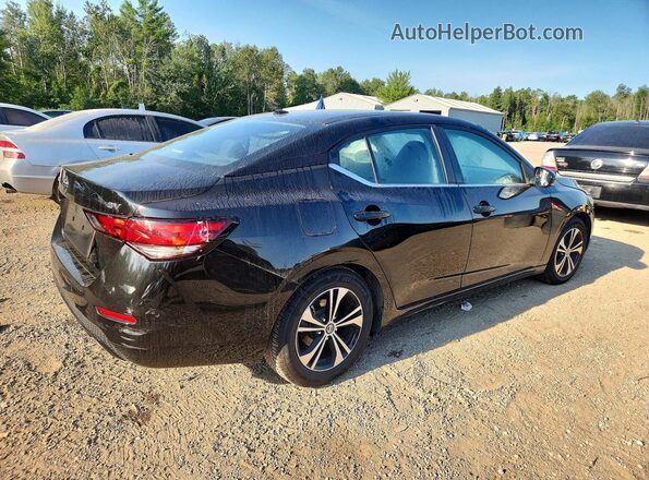 3N1AB8CV6MY312570 2021 NISSAN SENTRA Черный Задняя правая четверть