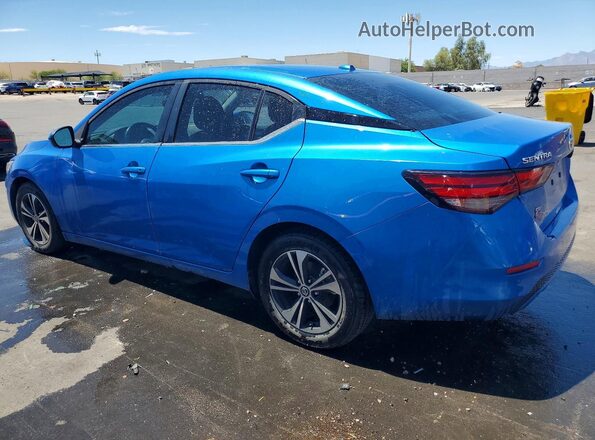 3N1AB8CV7NY305094 2022 NISSAN SENTRA Blue Rear left