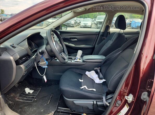 3N1AB8CV7RY341485 2024 NISSAN SENTRA Maroon Front interior view