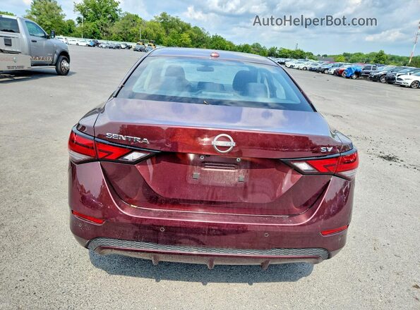 3N1AB8CV7RY341485 2024 NISSAN SENTRA Maroon Rear view