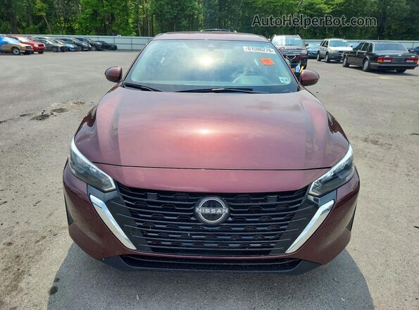 3N1AB8CV7RY341485 2024 NISSAN SENTRA Maroon Front view