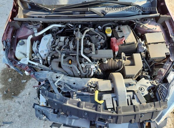 3N1AB8CV8MY320489 2021 NISSAN SENTRA Burgundy Вид задньої частини салону