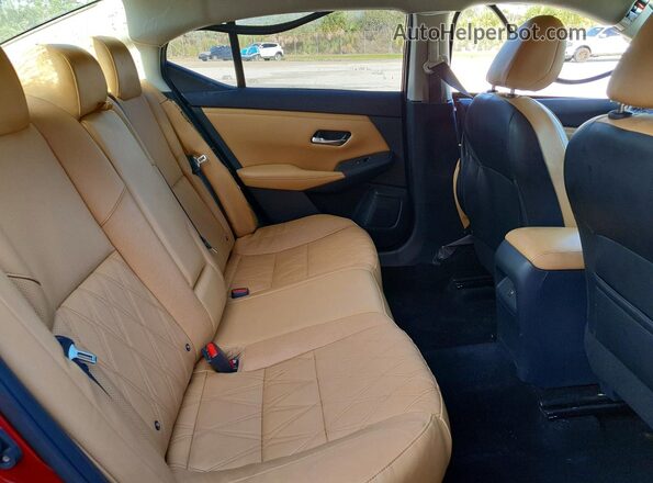 3N1AB8CV9LY306499 2020 NISSAN SENTRA Red Vista de los asientos traseros