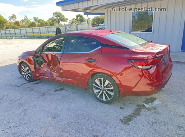 3N1AB8CV9LY306499 2020 NISSAN SENTRA Red Trasero izquierdo