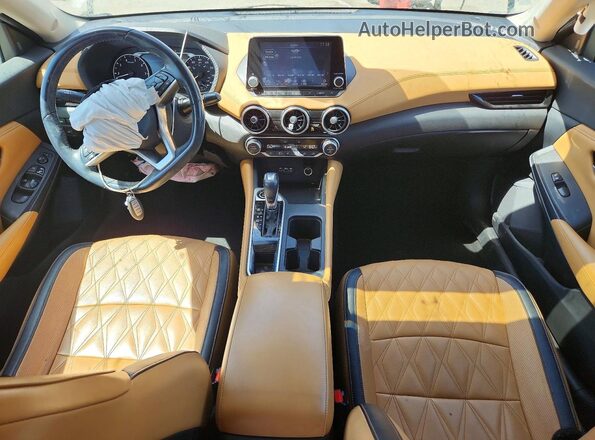 3N1AB8CVXMY249618 2021 NISSAN SENTRA Серый Вид панели приборов