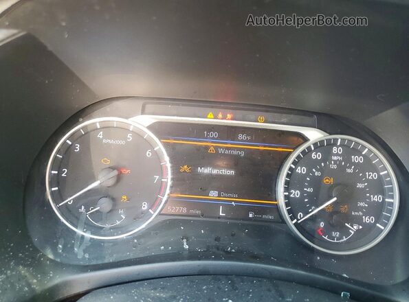 3N1AB8CVXMY329436 2021 NISSAN SENTRA Silver Вид щитка приладів