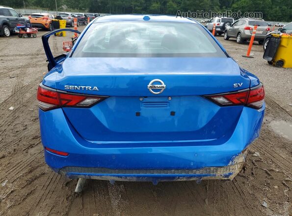 3N1AB8CVXPY276371 2023 NISSAN SENTRA Blue Rear view