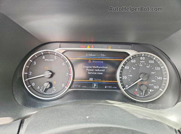 3N1AB8CVXRY230204 2024 NISSAN SENTRA Gray Вид щитка приладів