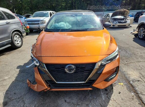 3N1AB8DV3LY212973 2020 NISSAN SENTRA Orange Widok z przodu