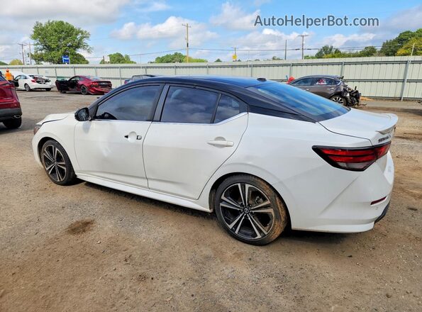 3N1AB8DV8MY265900 2021 NISSAN SENTRA Белый Задняя левая четверть