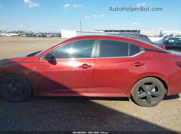 3N1AB8DVXNY286300 2022 NISSAN SENTRA Red Սալոնի 360 աստիճան տեսք