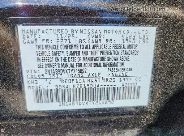 3N1AB9DVXTY215892 2026 NISSAN SENTRA Black Engine compartment view