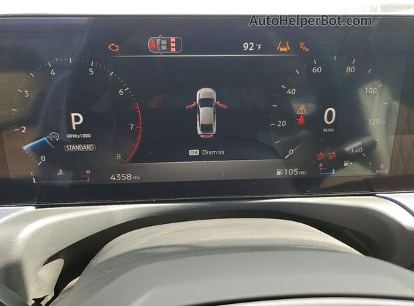 3N1AB9EW9TY227863 2026 NISSAN SENTRA White Instrument cluster view