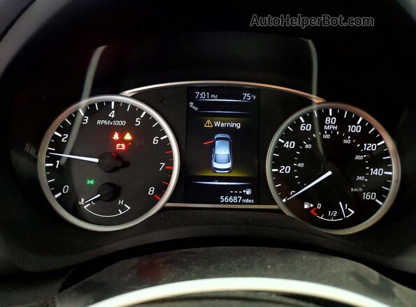 3N1CB7AP1HY321884 2017 NISSAN SENTRA White Instrument cluster view