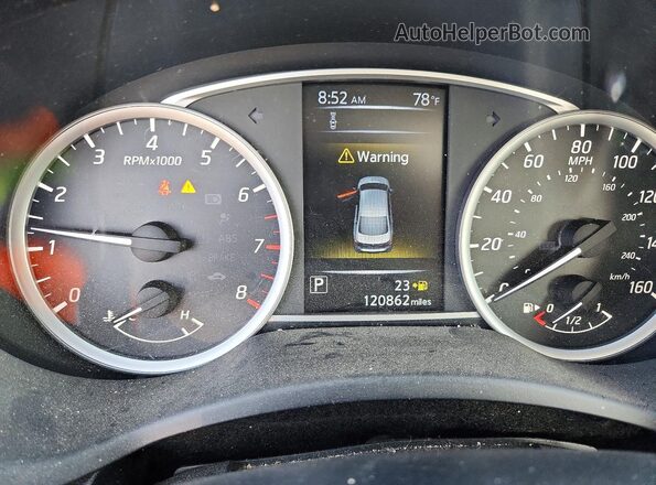 3N1CB7AP6JY214271 2018 NISSAN SENTRA Black ხელსაწყოთა პანელის ხედი