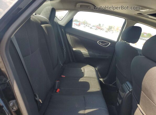 3N1CB7AP6JY214271 2018 NISSAN SENTRA Black უკანა სავარძლების ხედი