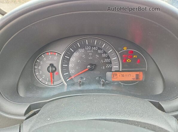 3N1CK3CP2HL264758 2017 NISSAN MICRA White Вид щитка приладів