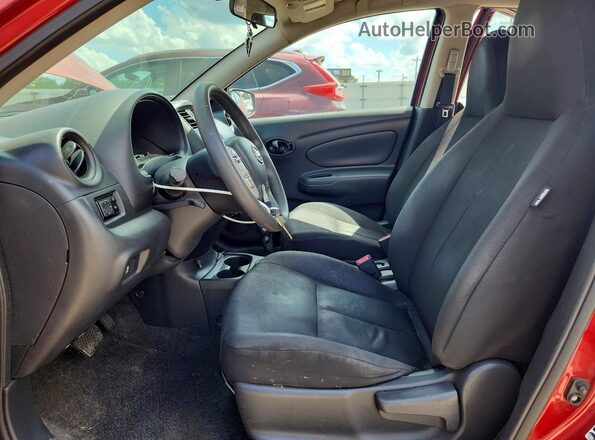 3N1CN7AP1GL833907 2016 NISSAN VERSA Red Widok wnętrza z przodu