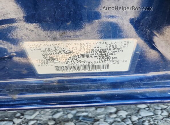 3N1CN7AP4JL862941 2018 NISSAN VERSA Синий Вид наклейки с VIN-кодом