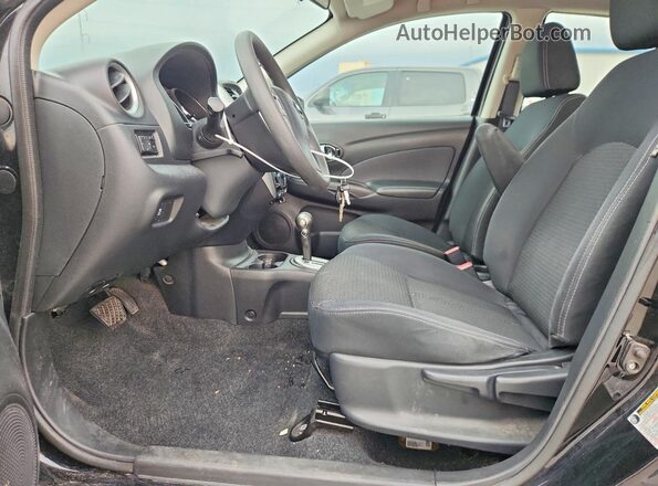 3N1CN7AP5GL808668 2016 NISSAN VERSA Black Front interior view