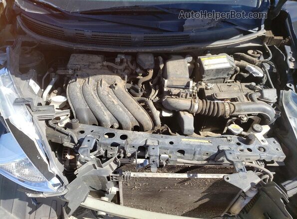 3N1CN7APXGL907907 2016 NISSAN VERSA Черный Вид задней части салона