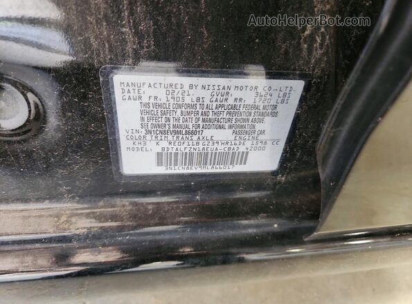 3N1CN8EV9ML866017 2021 NISSAN VERSA Black Widok komory silnika
