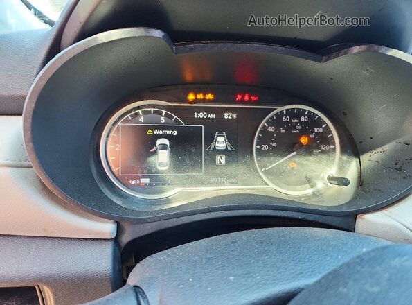 3N1CN8EV9ML866017 2021 NISSAN VERSA Black Widok zestawu wskaźników