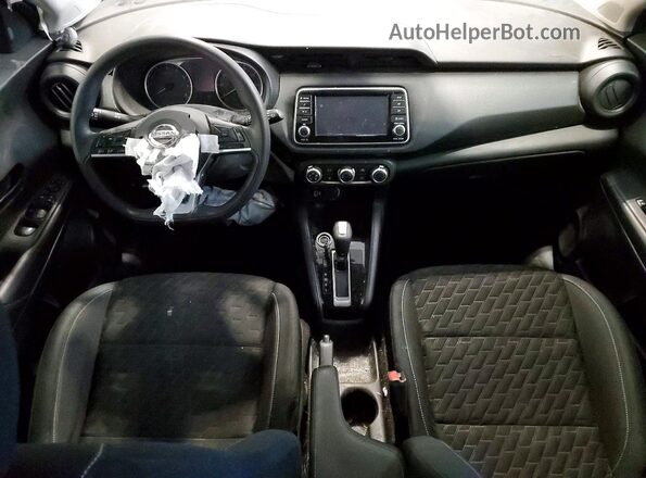 3N1CP5BV0ML545500 2021 NISSAN KICKS Blue Вид панелі приладів