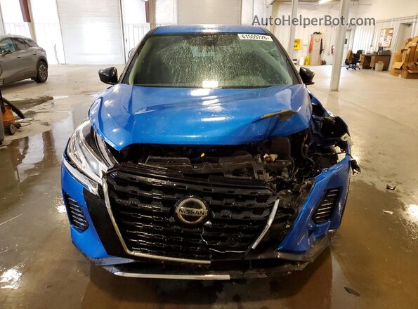 3N1CP5BV0ML545500 2021 NISSAN KICKS Blue Вид спереду