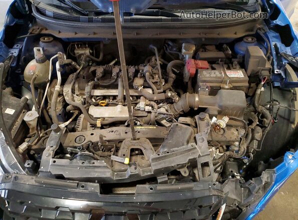 3N1CP5BV0ML545500 2021 NISSAN KICKS Blue Вид задньої частини салону