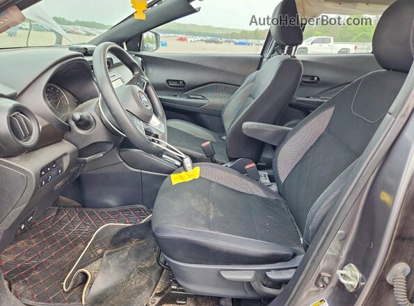 3N1CP5BV5LL580645 2020 NISSAN KICKS Gray Widok wnętrza z przodu