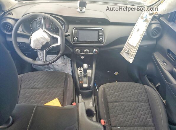 3N1CP5BV5ML518387 2021 NISSAN KICKS White Widok deski rozdzielczej