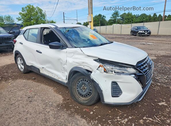 3N1CP5BV5ML518387 2021 NISSAN KICKS White Przód prawy