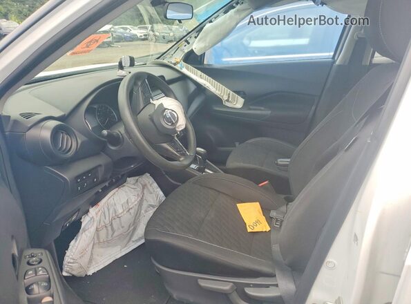 3N1CP5BV5ML518387 2021 NISSAN KICKS White Widok wnętrza z przodu