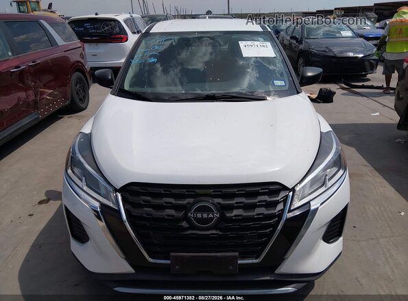 3N1CP5BV8PL564865 2023 NISSAN KICKS White Instrument cluster view