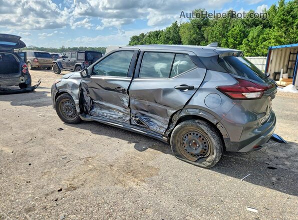 3N1CP5BV9ML540389 2021 NISSAN KICKS Gray Trasero izquierdo