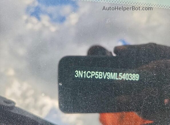 3N1CP5BV9ML540389 2021 NISSAN KICKS Gray Vista de la etiqueta del VIN