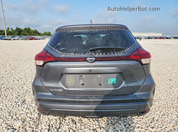 3N1CP5BV9NL529572 2022 NISSAN KICKS Gray Rear view