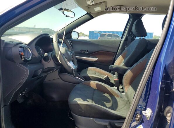 3N1CP5CU2KL474965 2019 NISSAN KICKS Blue Widok wnętrza z przodu