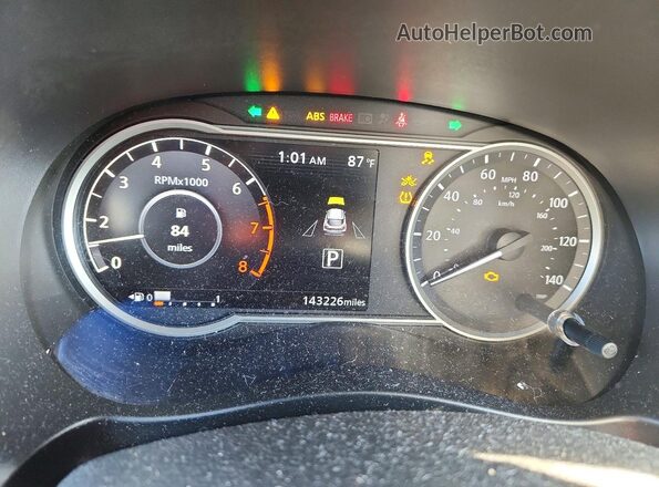 3N1CP5CU3KL482539 2019 NISSAN KICKS Gray Instrument cluster view