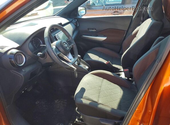 3N1CP5CU5KL524872 2019 NISSAN KICKS Оранжевый Вид салона спереди