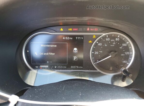 3N1CP5CU5KL524872 2019 NISSAN KICKS Оранжевый Вид щитка приборов