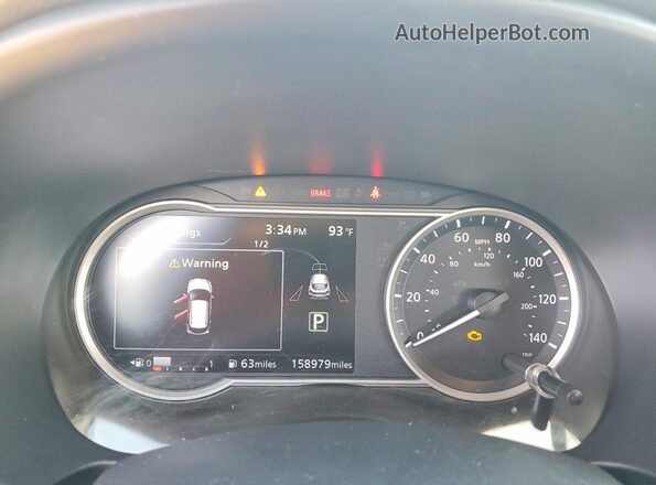 3N1CP5CU9JL511654 2018 NISSAN KICKS Black Vista del cuadro de instrumentos