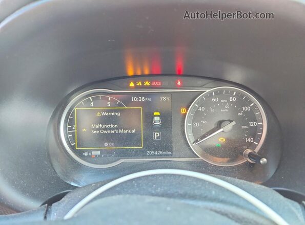 3N1CP5CV0LL506757 2020 NISSAN KICKS Maroon Vista del cuadro de instrumentos