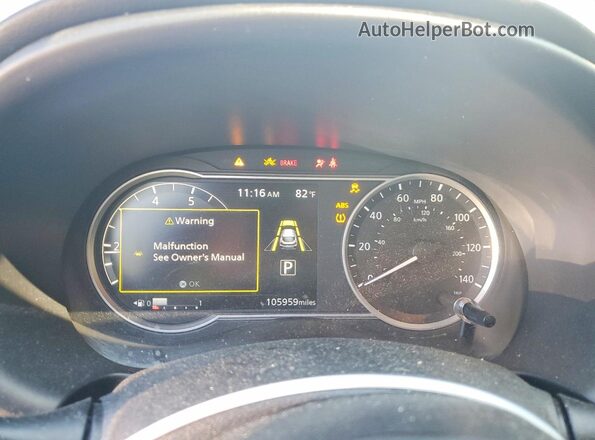 3N1CP5CV0LL527107 2020 NISSAN KICKS Silver ხელსაწყოთა პანელის ხედი