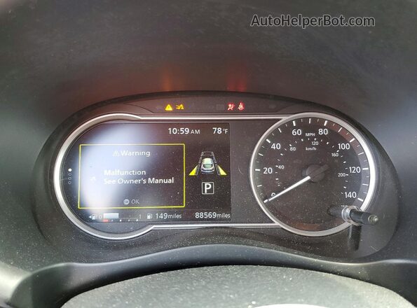 3N1CP5CV2LL531370 2020 NISSAN KICKS Red Instrument cluster view