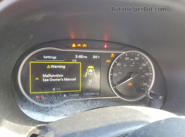3N1CP5CV5LL479099 2020 NISSAN KICKS Orange Instrument cluster view