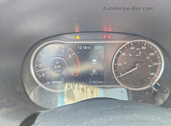 3N1CP5CV5LL526356 2020 NISSAN KICKS Red Սարքավորումների վահանակի տեսք